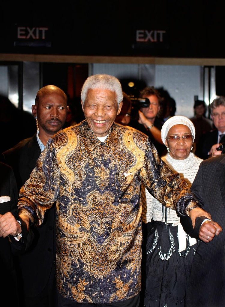 Former South African president Nelson Mandela was a big fan of batik shirts. These shirts are now nicknamed the Madiba shirt (Madiba is Mandela&#x27;s clan name).